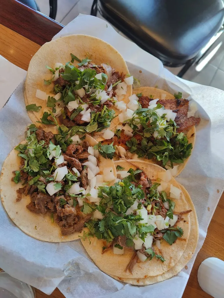 Barbacoa Pescado and Steak Tacos